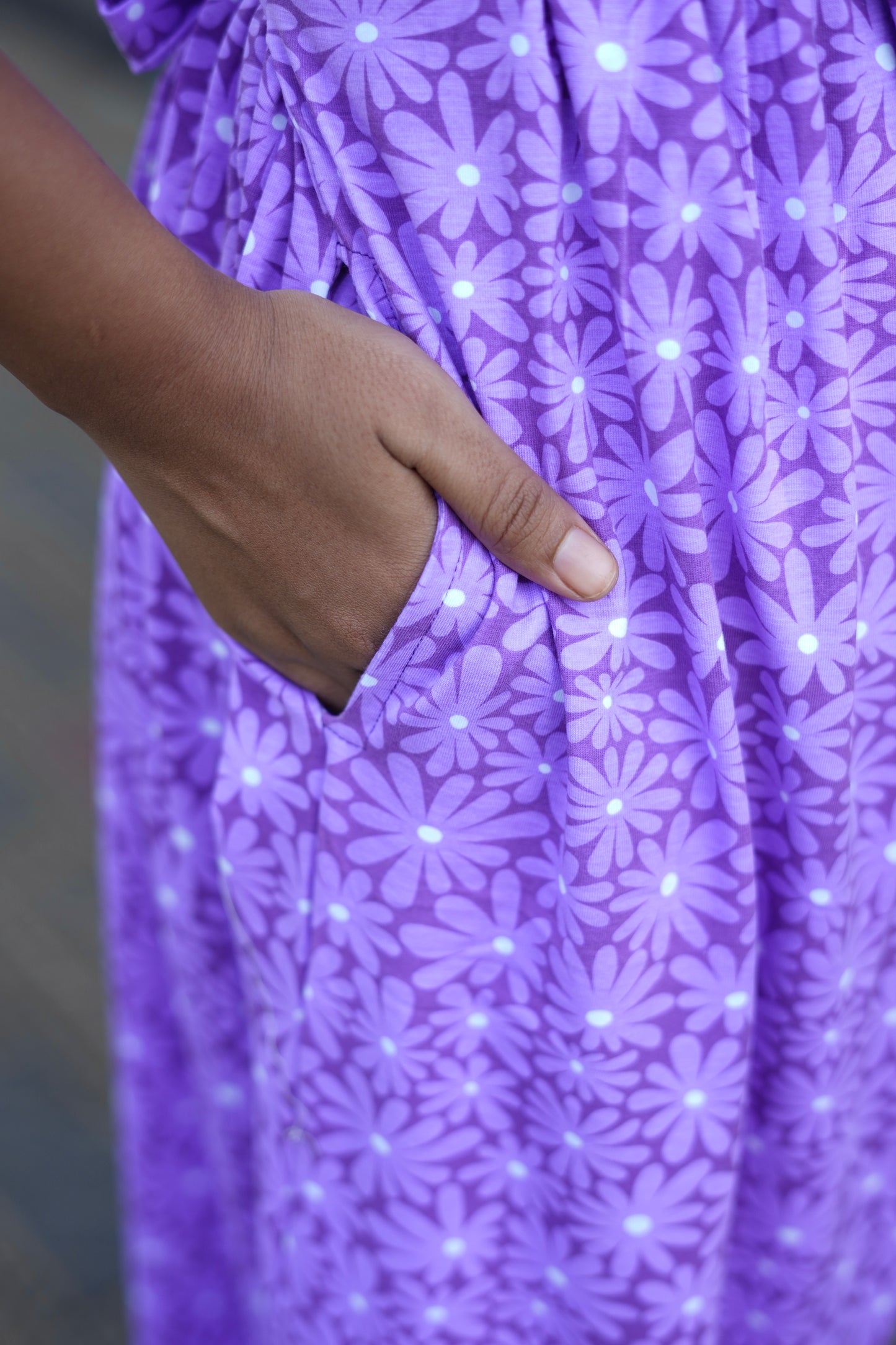 Purple Petals (Zipless Maternity)