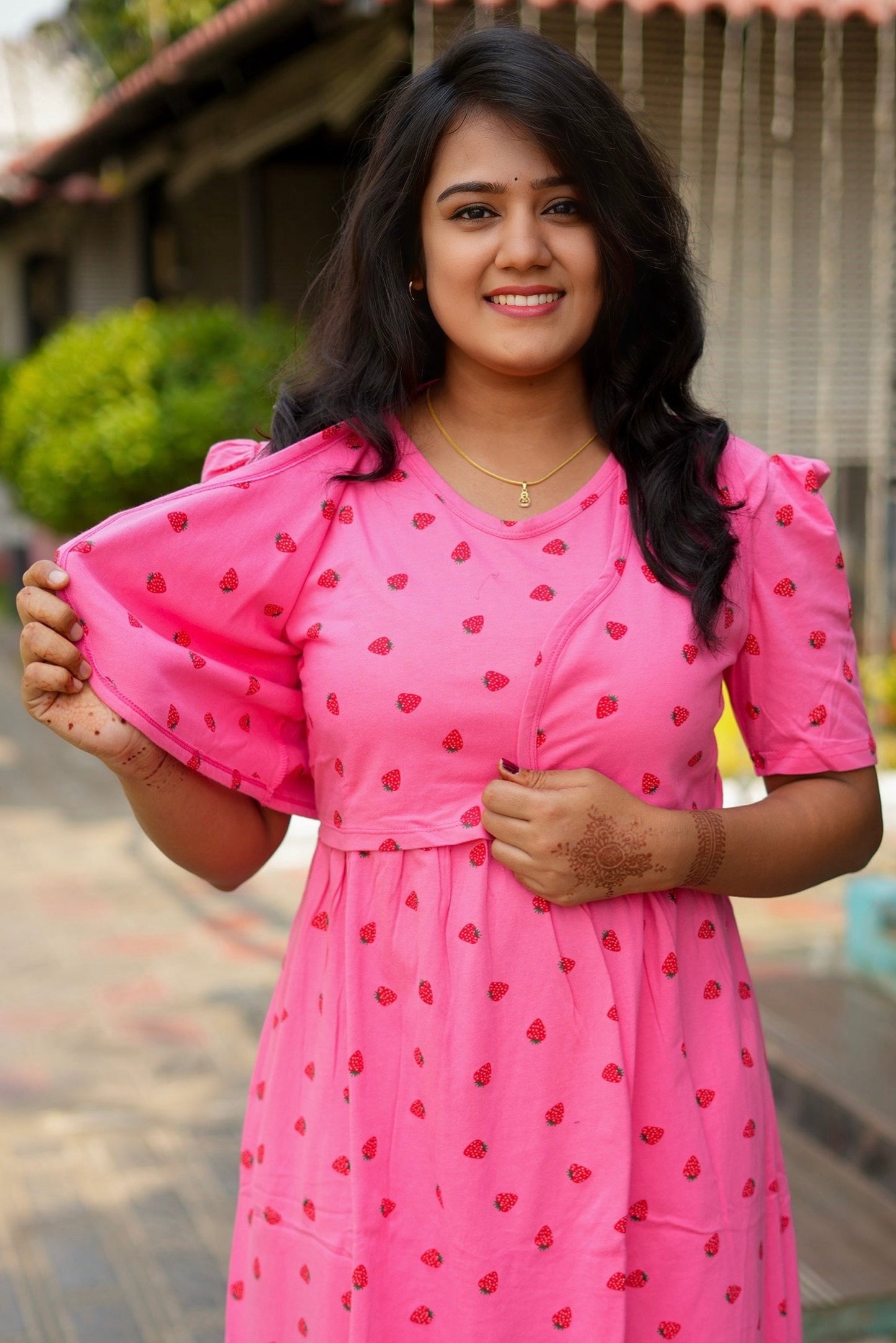 MATERNITY REMOVABLE COAT (BerryBlush)