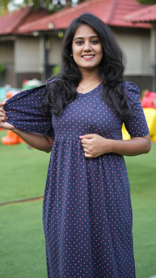 NON MATERNITY WITH COAT ( Navy Charm )