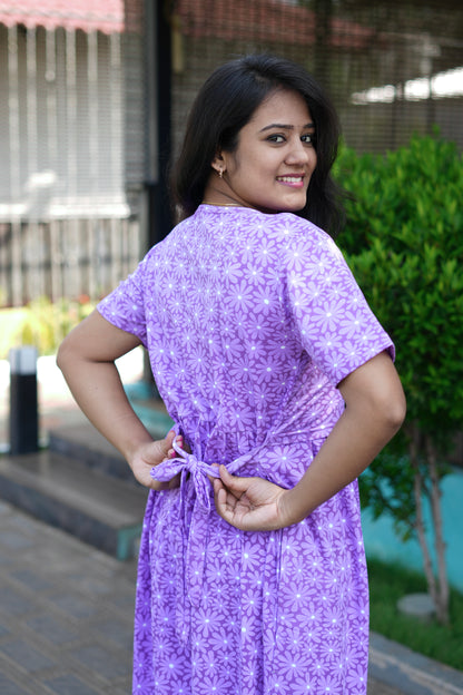 Purple Petals (Zipless Maternity)