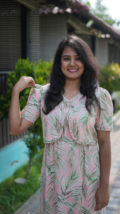 MATERNITY REMOVABLE COAT (RoséLeaf)