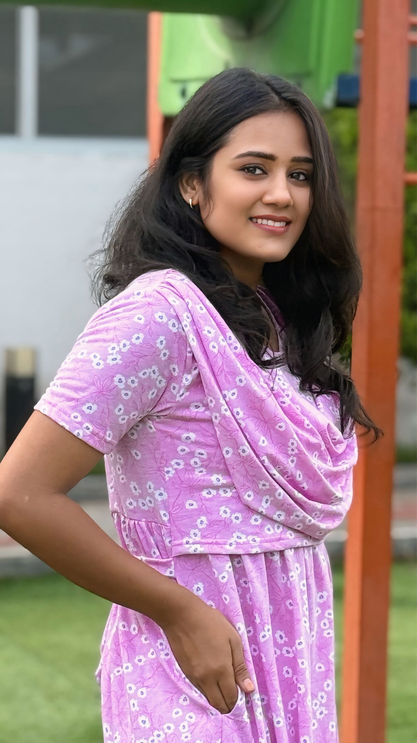 Pretty in Pink (Zipless Maternity Shawl)