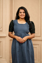 Muslin Cotton-Graphite Grace