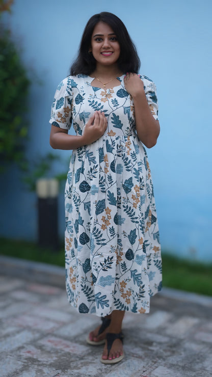 Maternity Cotton Kurti (FrostLeaf)