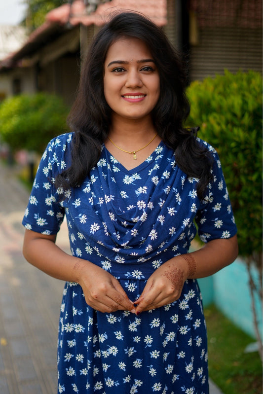 Azure (Zipless Maternity Shawl)