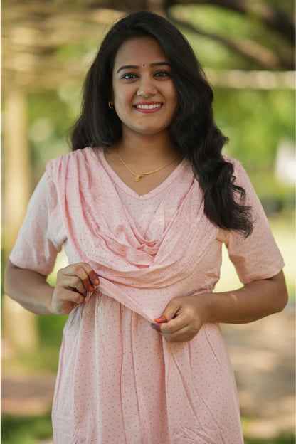 Peachora (Zipless Maternity Shawl)