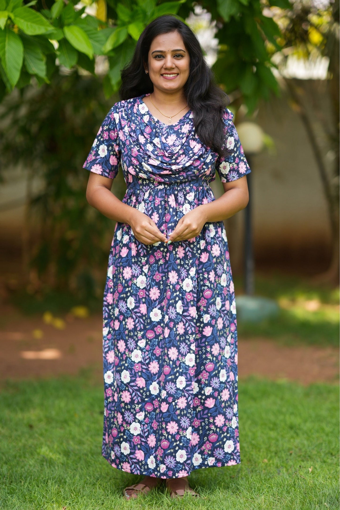 MidnightBloom (Casual Loungewear Shawl)
