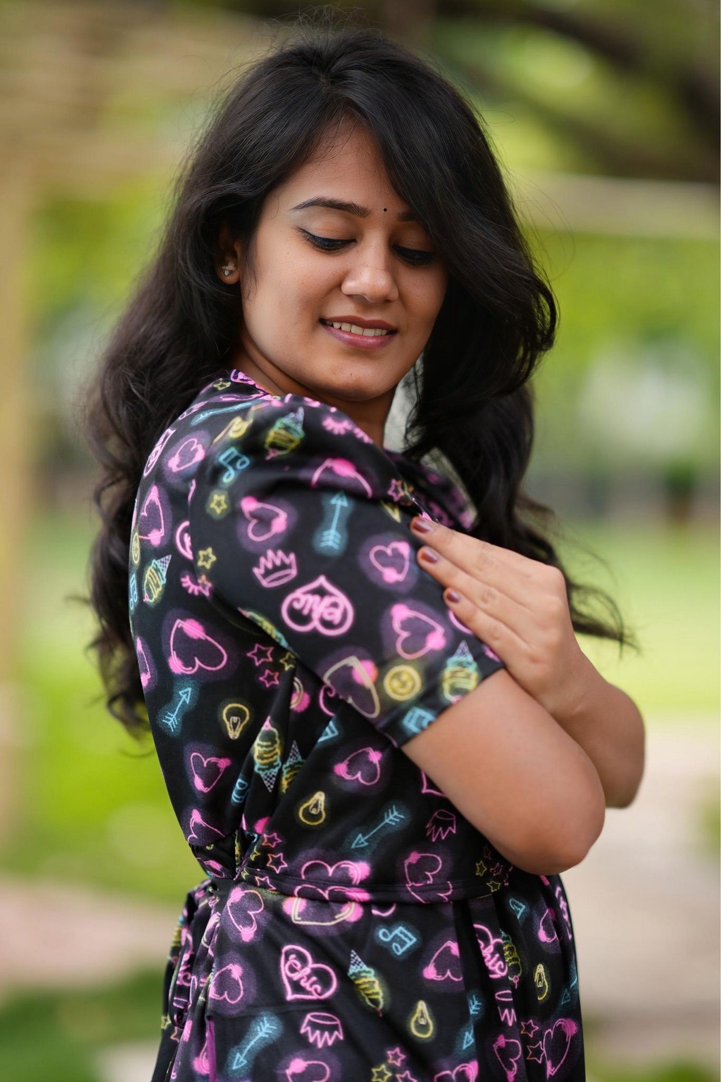 Casual Wear Attached Coat (Heart Pop)