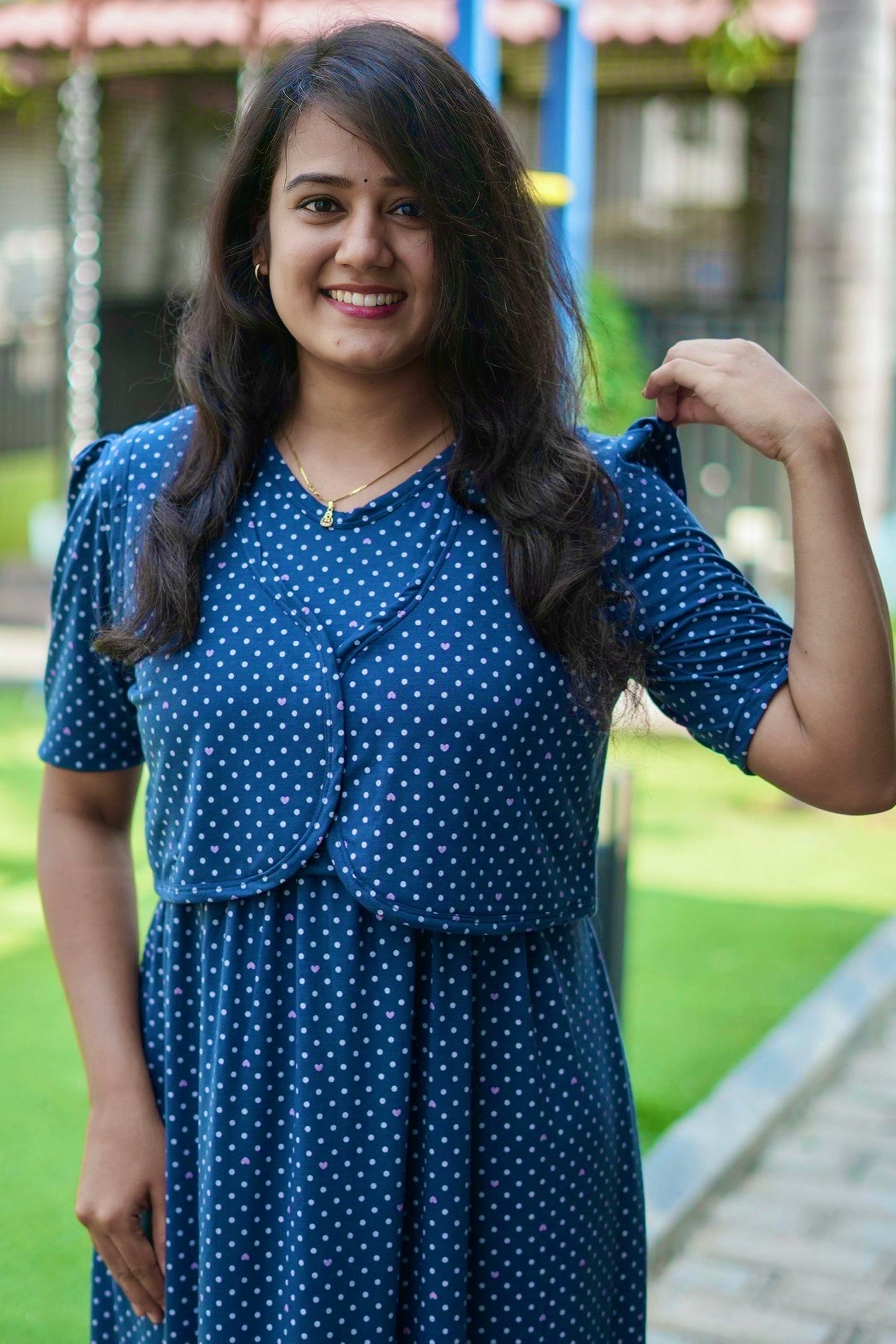 MATERNITY REMOVABLE COAT (Freckled)