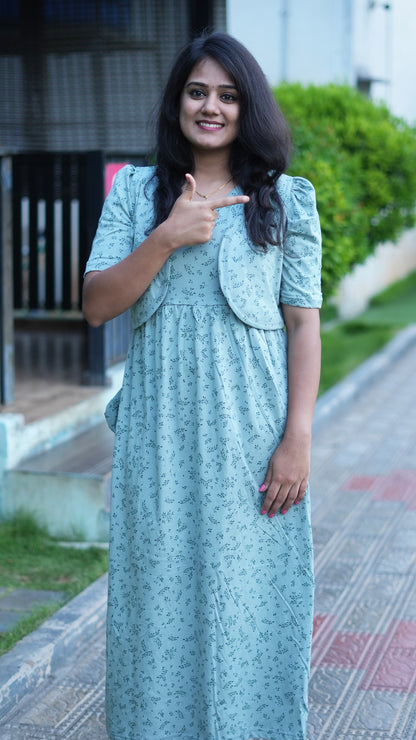 Mint Grace (CASUAL LOUNGEWEAR COAT)