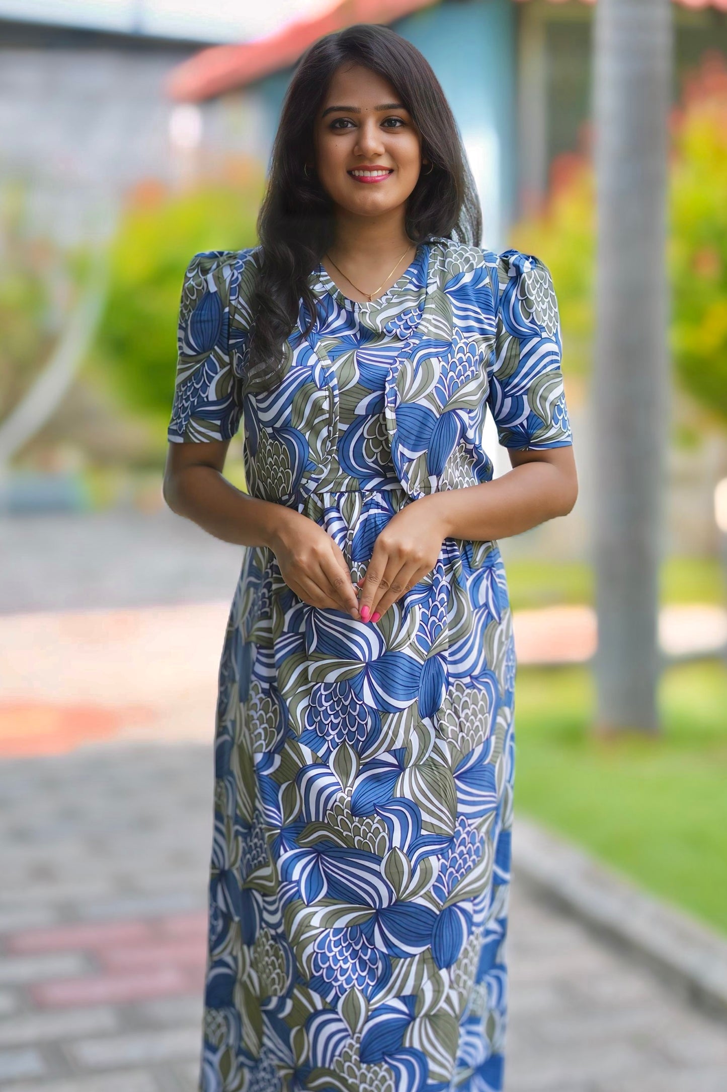 MATERNITY REMOVABLE COAT (BlueMystique)