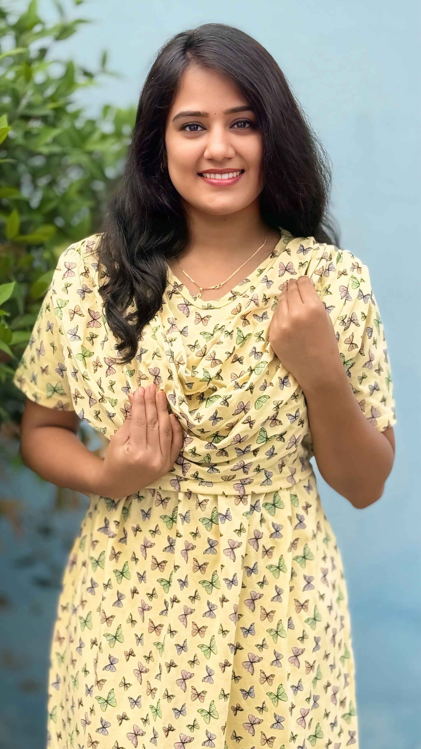 Florelle (Zipless Maternity Shawl)