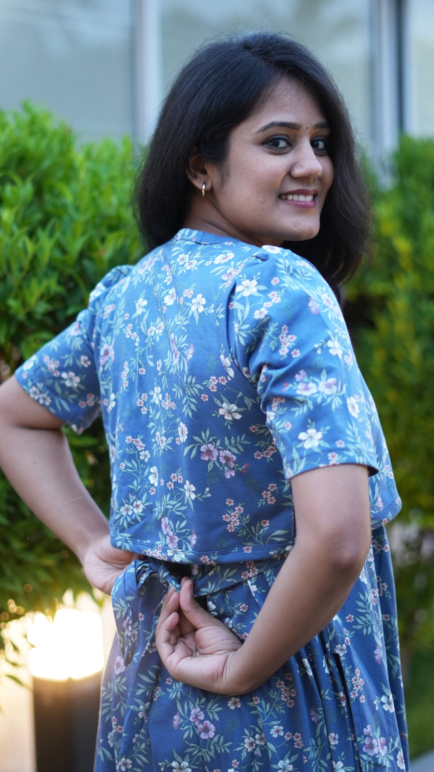 NON MATERNITY WITH COAT ( Blue Blossom )