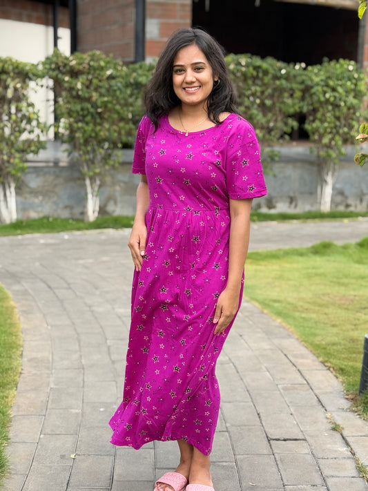 SOFT COTTON MAXI WEAR STAR VIOLET