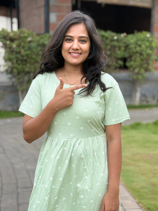 SOFT COTTON MAXI WEAR MILD GREEN TREE