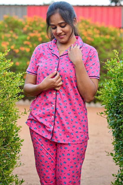 Collar Pyjama Night suit