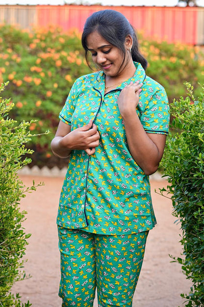 Collar Pyjama Night suit