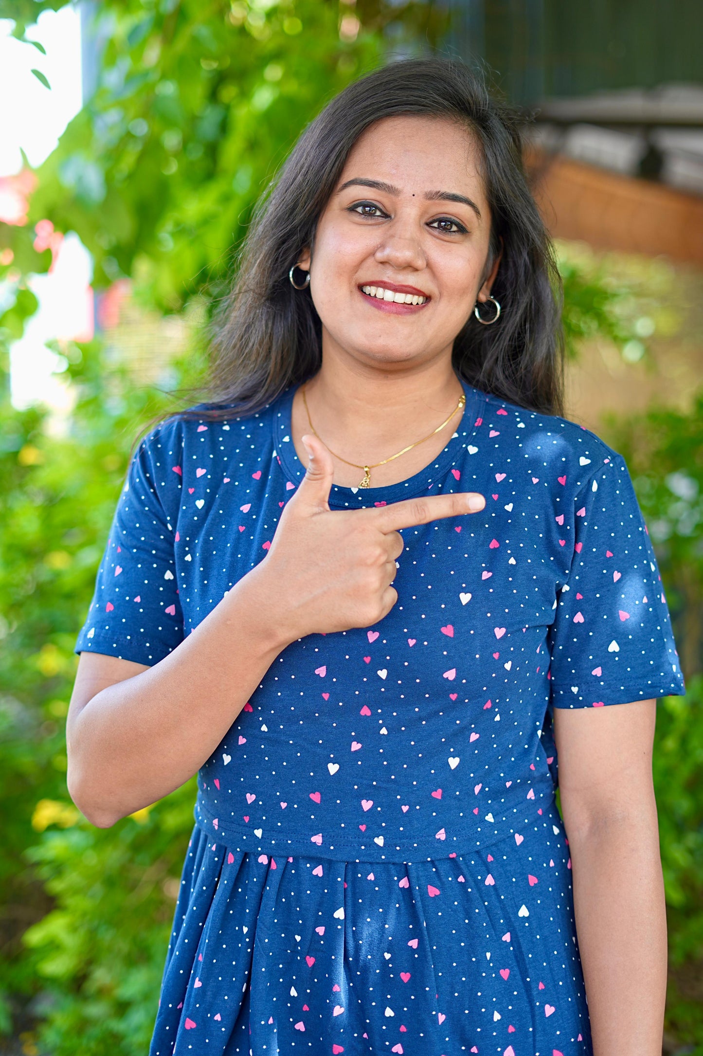 Premium Maternity Zipless Lounge Wear with Hearty Navy