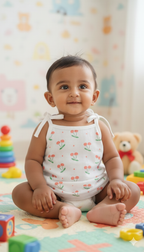(3 Pc) Muslin Jabla Knotted