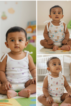 (3 Pc) Muslin Jabla Knotted