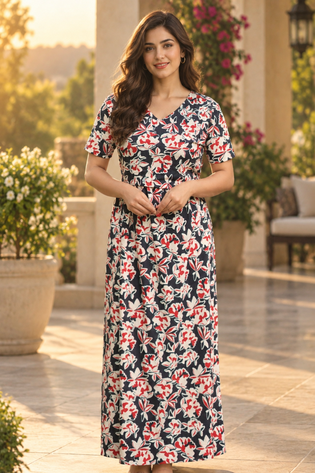 Floral Noir  (Zipless Maternity)