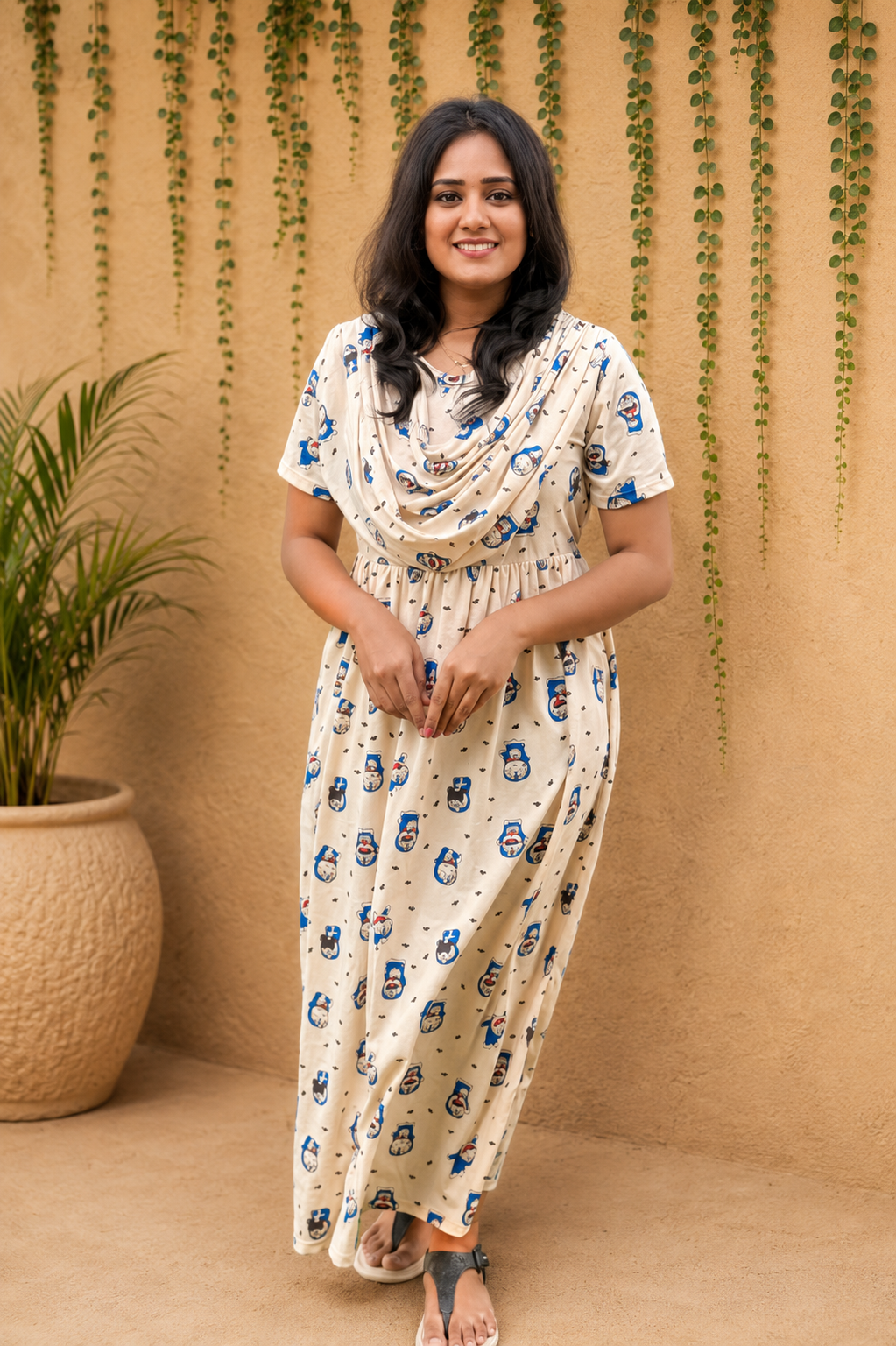 CARTOON CRUSH (Casual Loungewear Shawl)