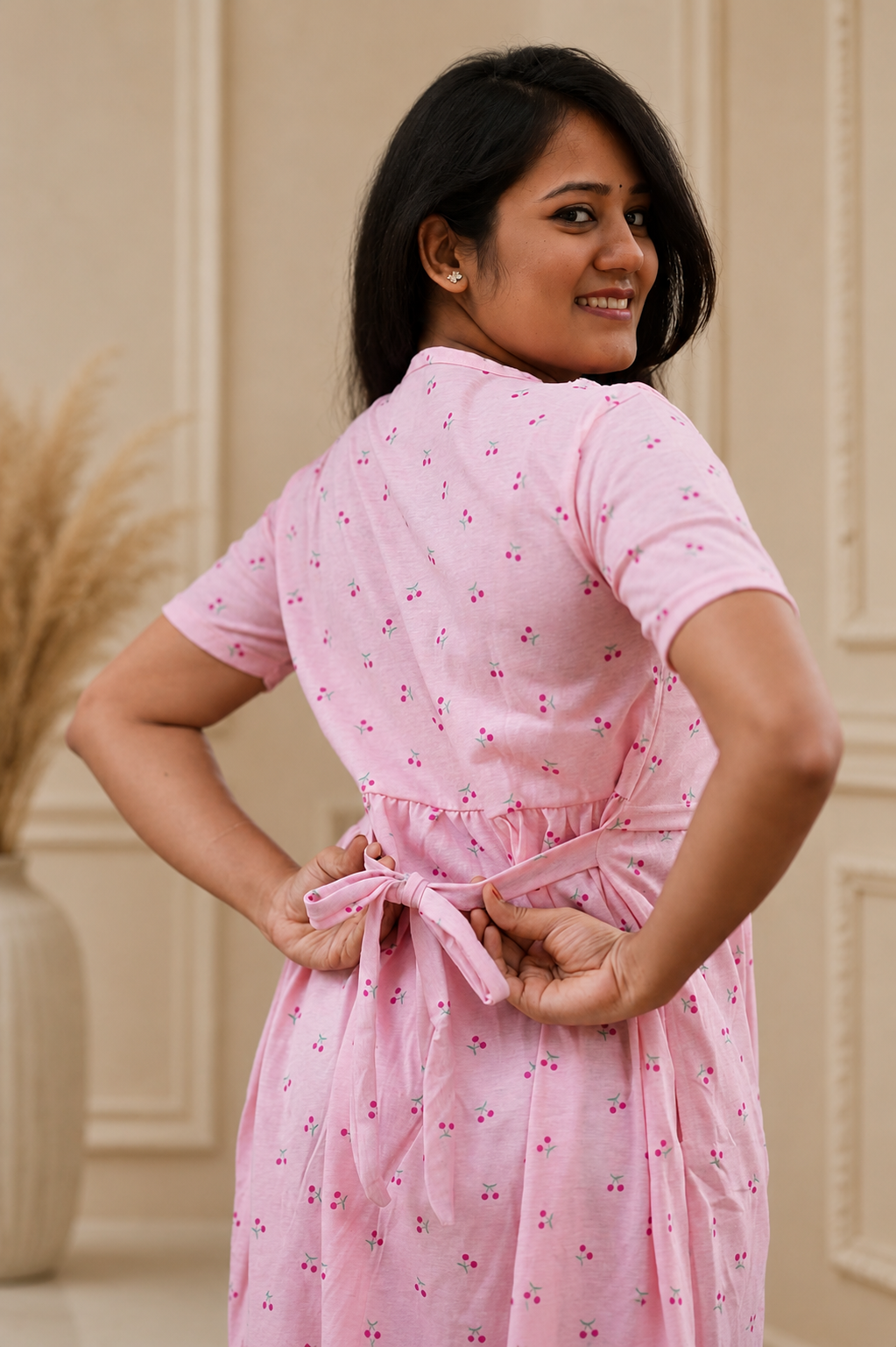 CherryPink (Zipless Maternity Shawl)