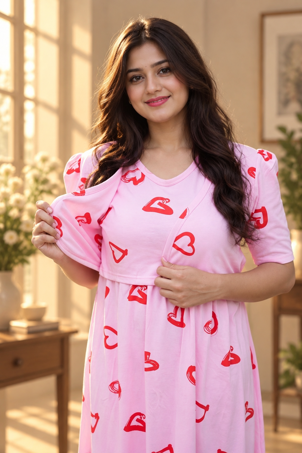 MATERNITY ATTACHED COAT (Cupid)