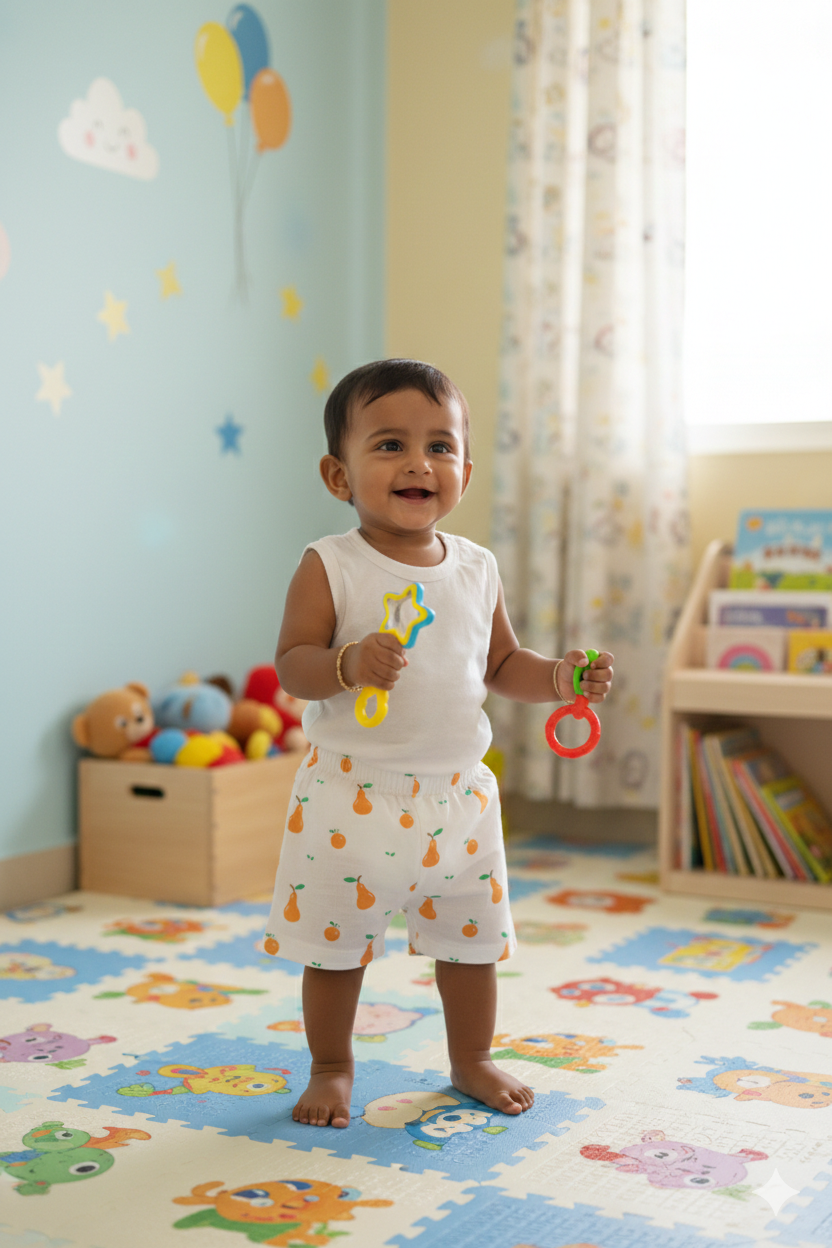 (3 Pc) Muslin Shorts