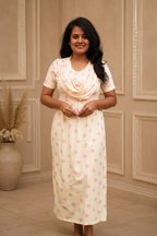 Petal Glow (Casual Loungewear Shawl)