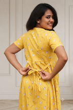 Yellow Pinch (Casual Loungewear Shawl)