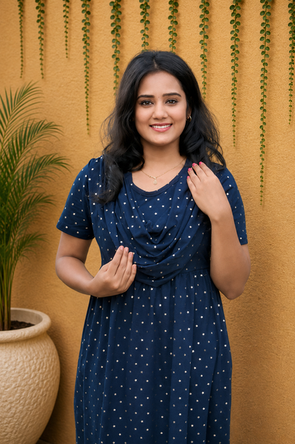 STARRY ELEGANCE (Casual Loungewear Shawl)