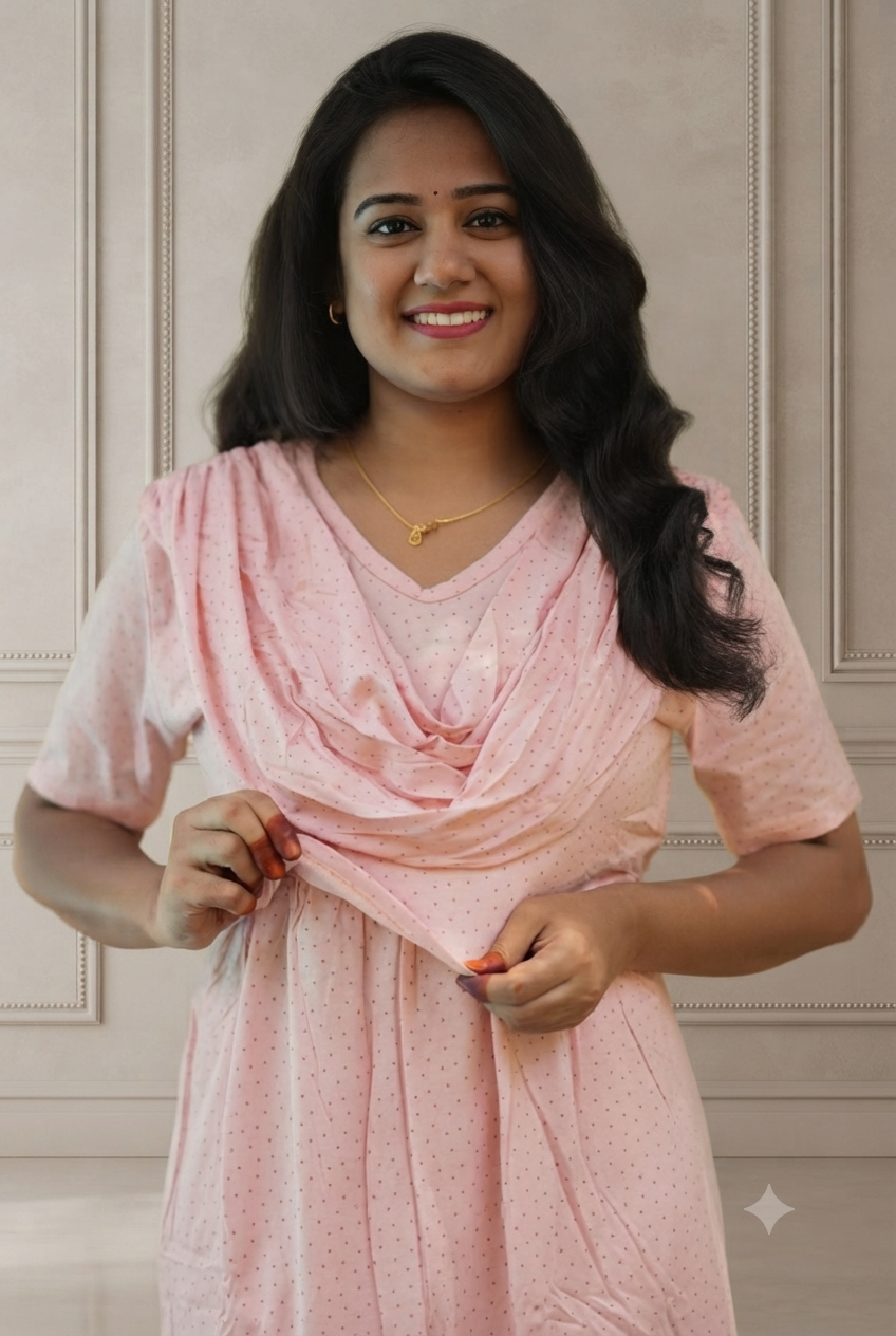 Peachora (Zipless Maternity Shawl)