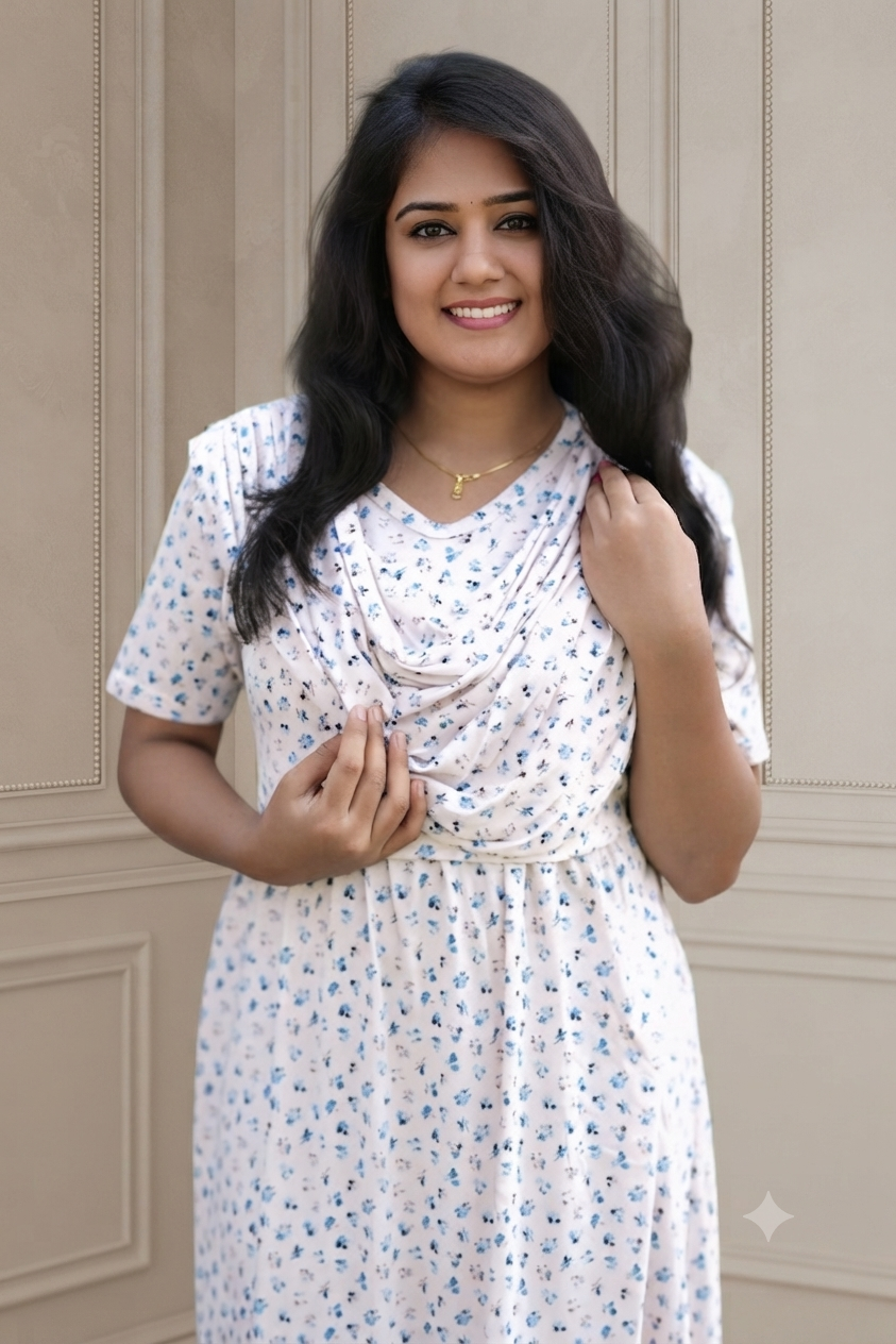 BluPetal (Zipless Maternity Shawl)