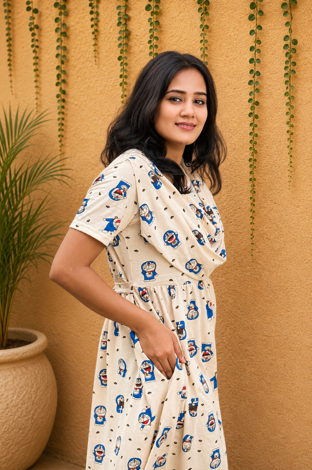 CARTOON CRUSH (Casual Loungewear Shawl)