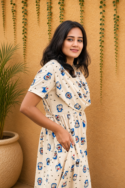 CARTOON CRUSH (Casual Loungewear Shawl)