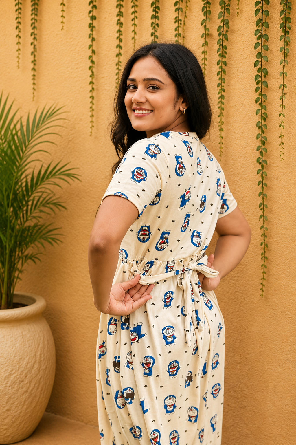 CARTOON CRUSH (Casual Loungewear Shawl)