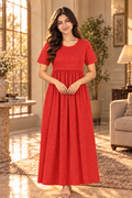 REDDISH DOT  (ZIPLESS MATERNITY)