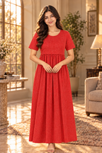 REDDISH DOT  (ZIPLESS MATERNITY)