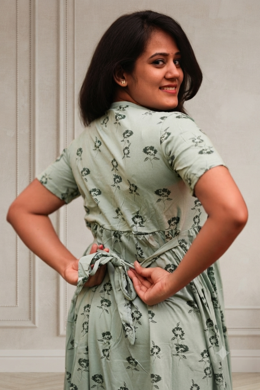 Mild Green (Casual Loungewear Shawl)