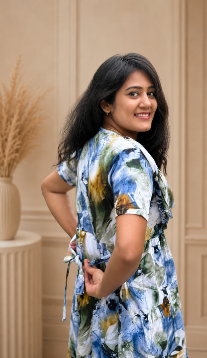 Blue Daze (Casual Loungewear Shawl)