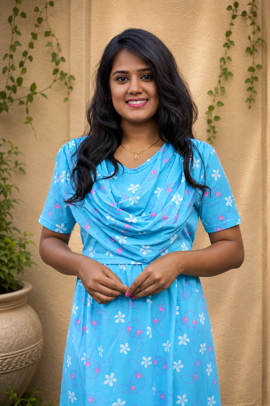 LunaBlu (Zipless Maternity Shawl)