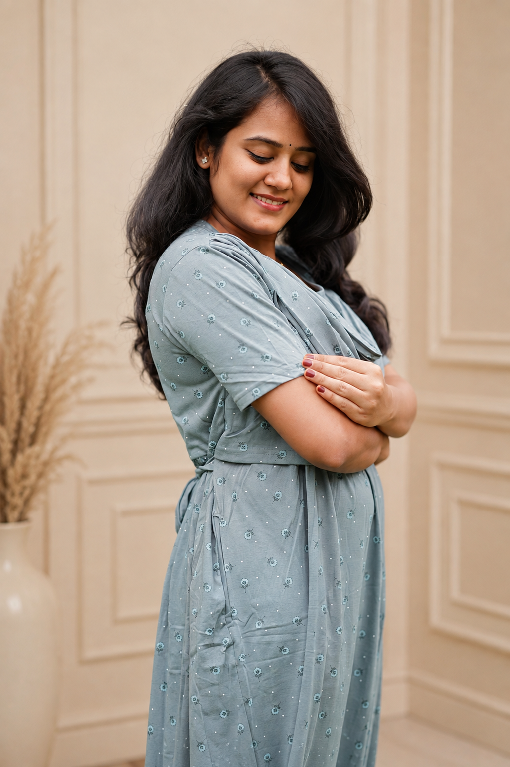 SerenBlue (Zipless Maternity Shawl)