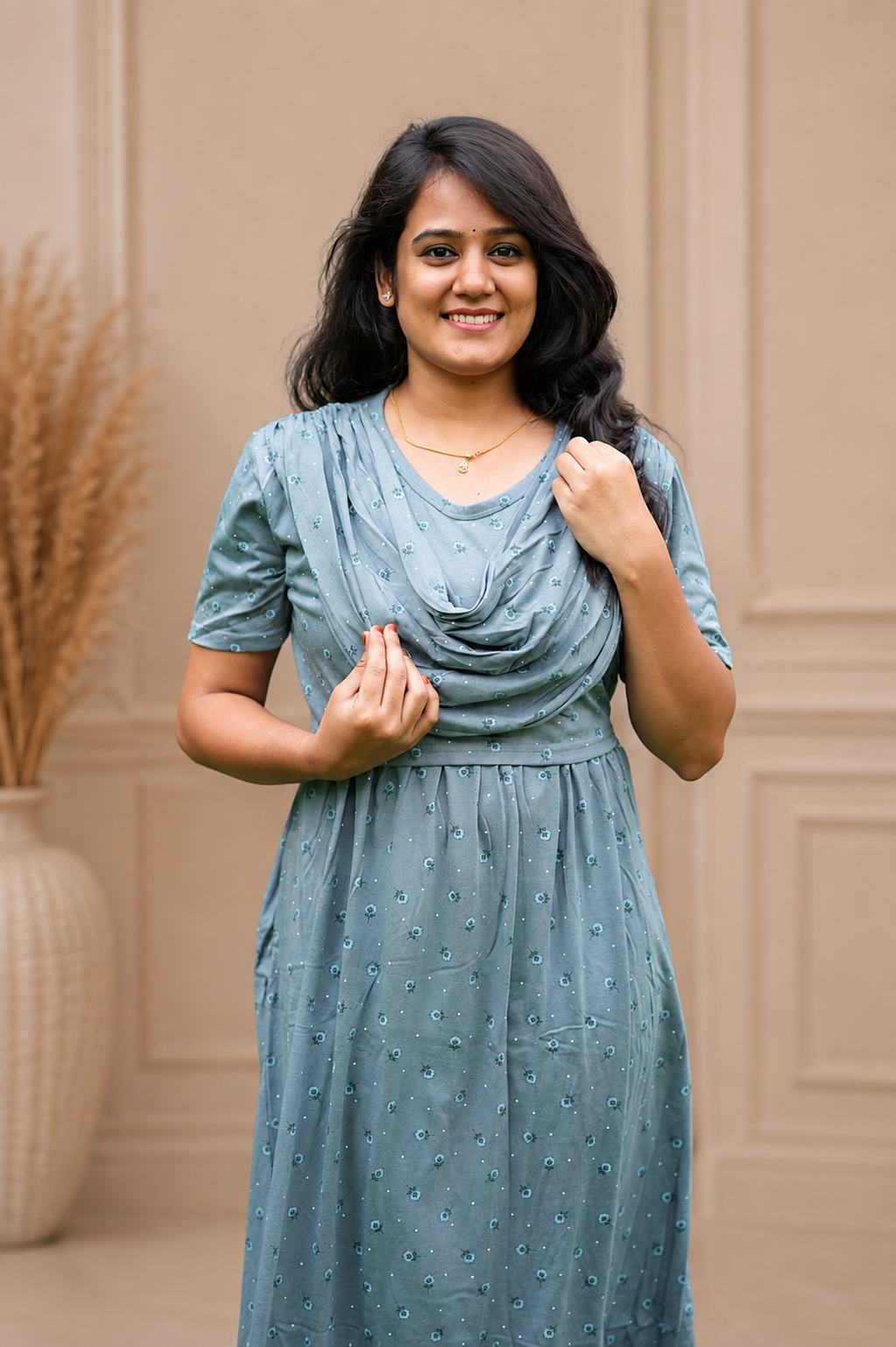 SerenBlue (Zipless Maternity Shawl)