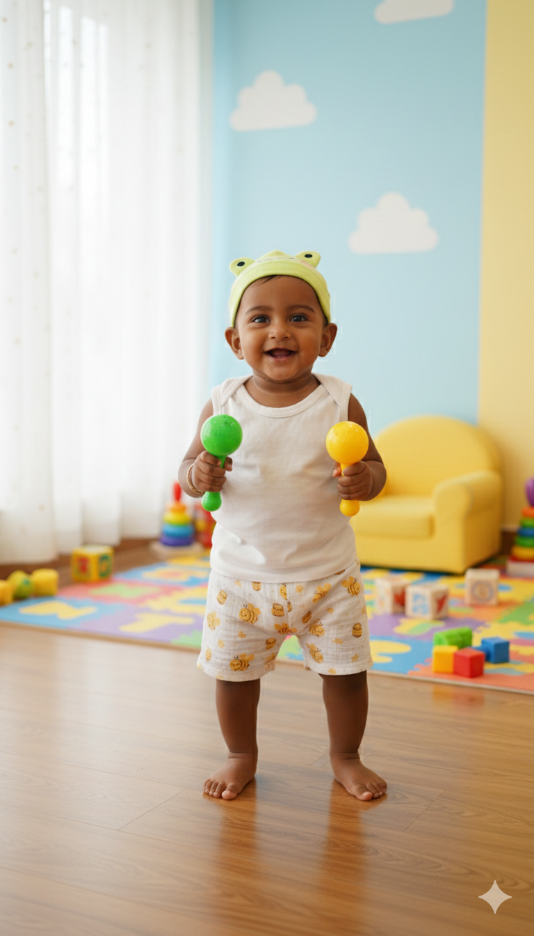 (3 Pc) Muslin Shorts