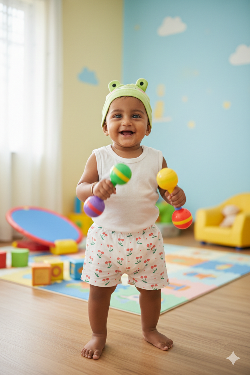 (3 Pc) Muslin Shorts