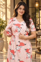 MATERNITY ATTACHED COAT (Blush Charm)