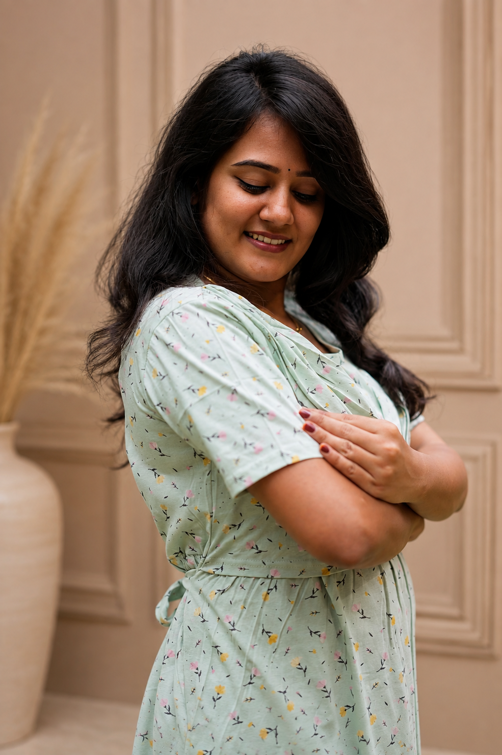 LuxeMint (Zipless Maternity Shawl)