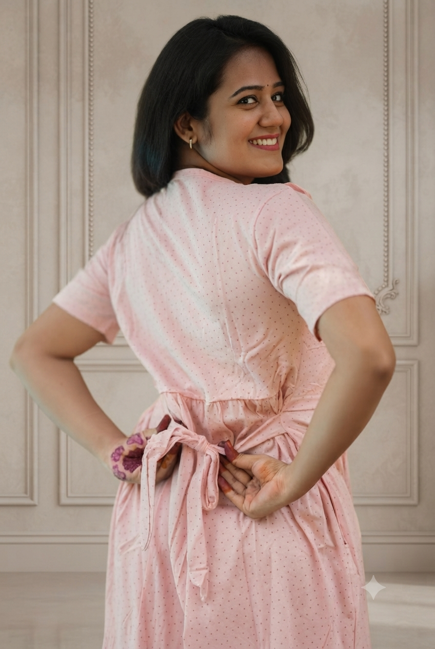 Peachora (Zipless Maternity Shawl)