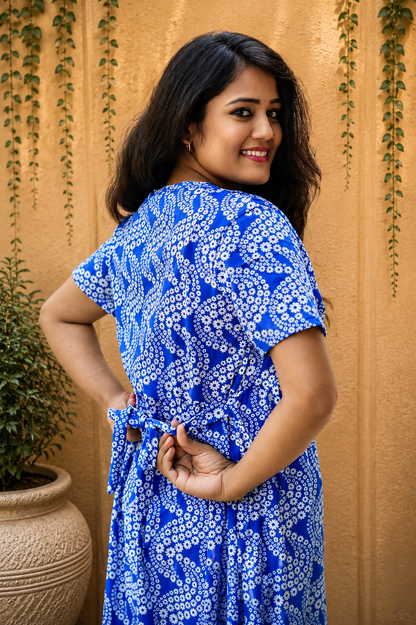 Non Maternity Shawl (BlueWaves)